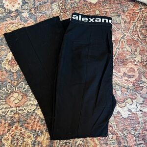 Alexander Wang Black Pants with Logo Waistband